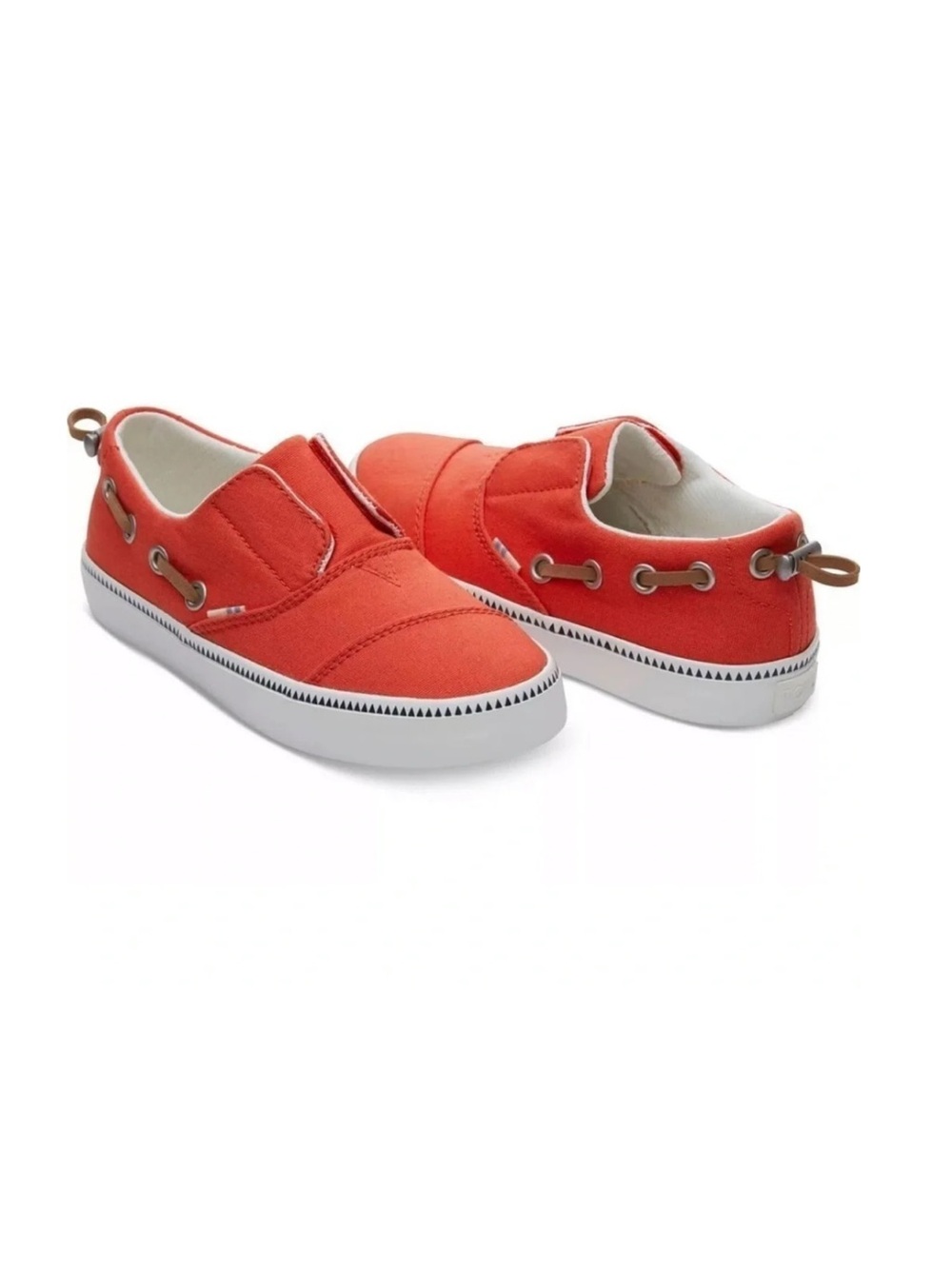 New TOMS youth Pasadena Lacing Eyelet Canvas Sneakers unisex boat shoes